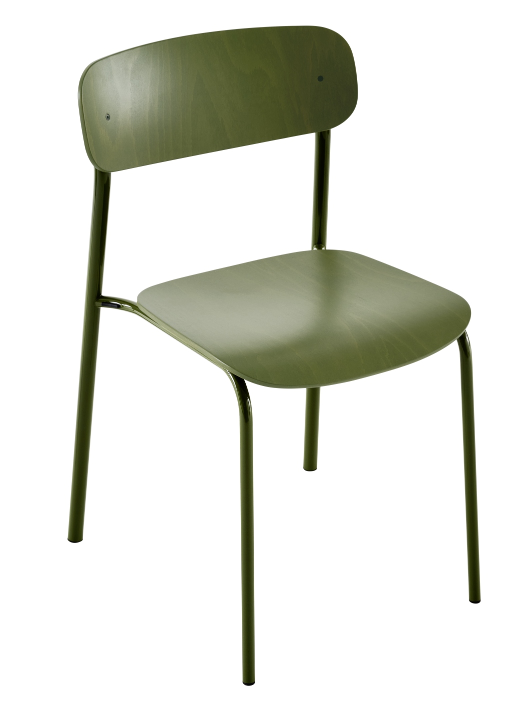 S 243 / S243 Stahlrohr Stuhl OLIVGRÜN Thonet EINZELSTÜCK