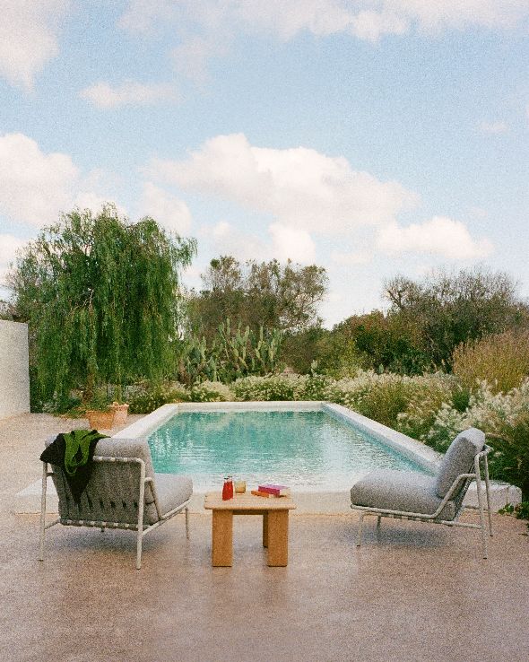 Assemble Coffee Table Couchtisch 55x55 cm Teak Outdoor Muuto 