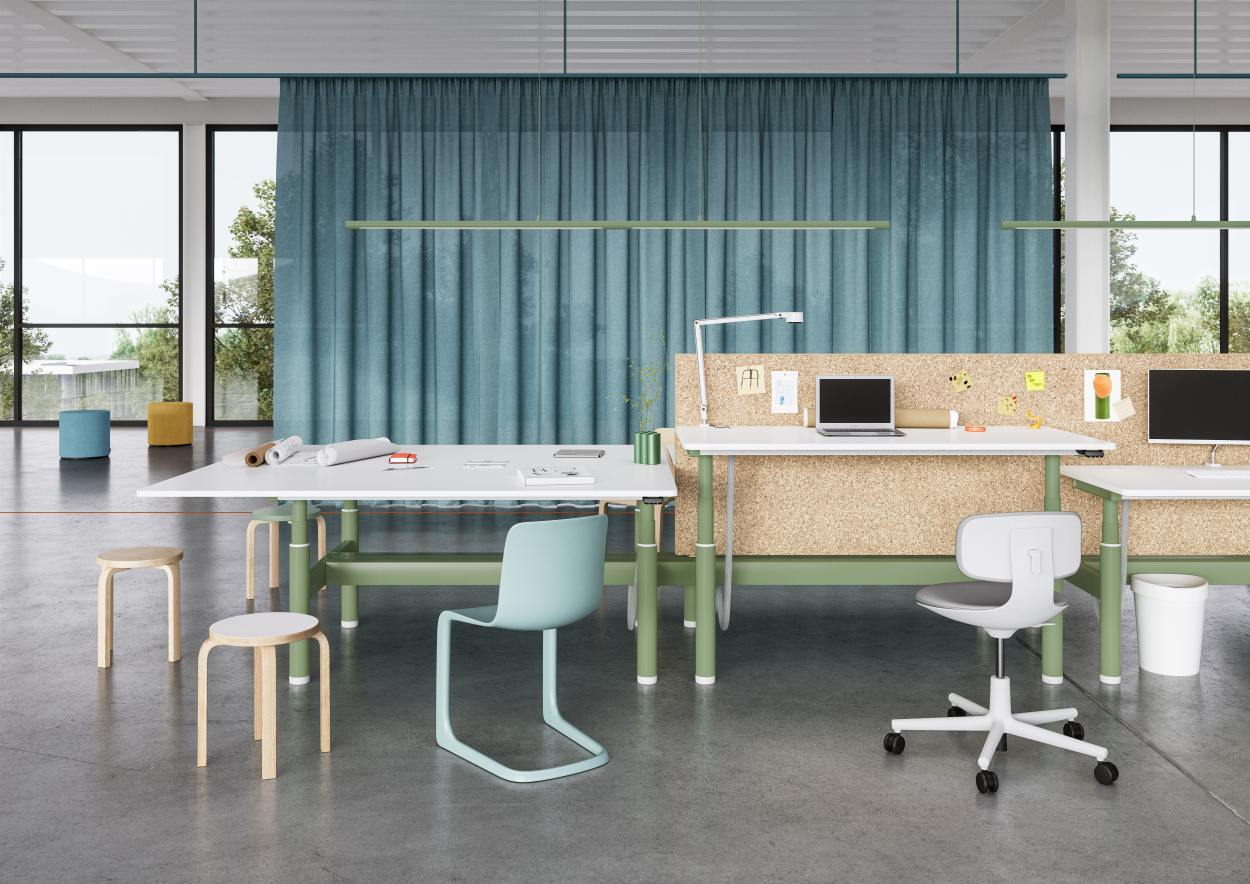 Tyde 2 Sitz - und Stehtisch 160 cm Vitra