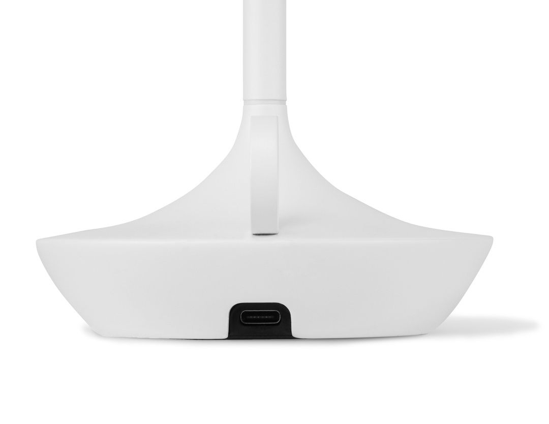 Wick Portable Akkuleuchte / Tischleuchte mit USB weiß Graypants
