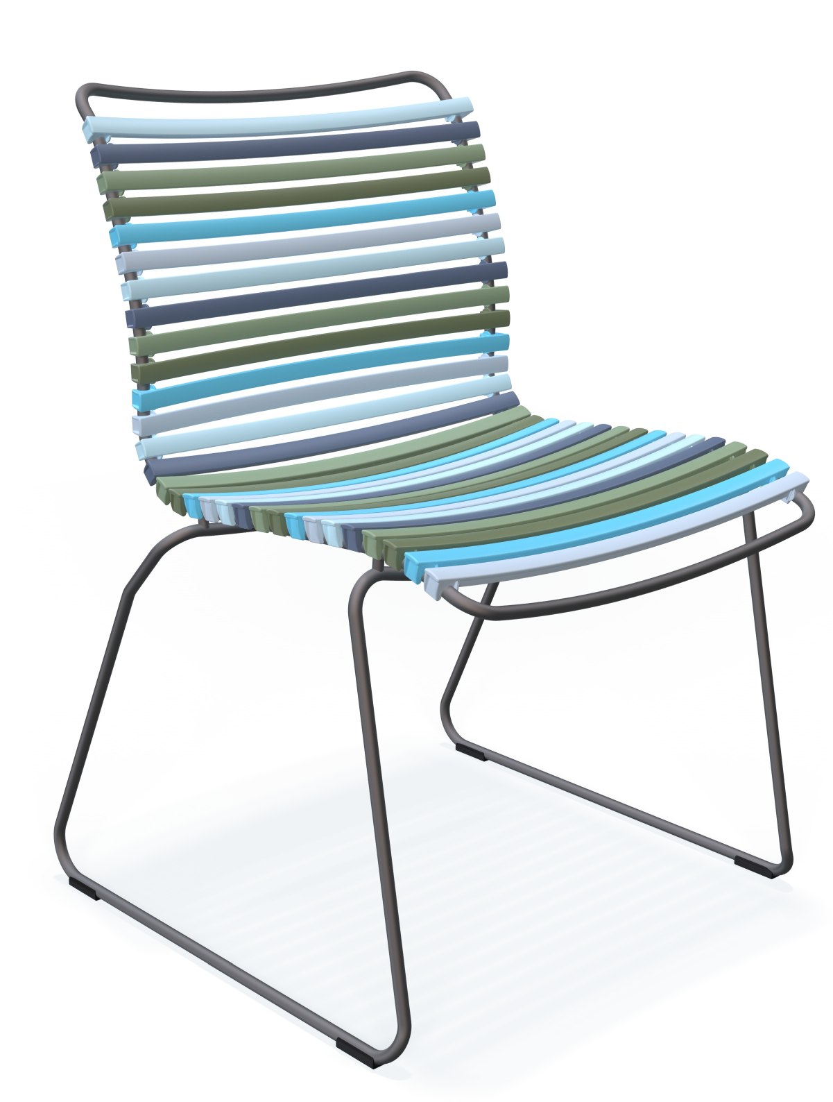 Click Dining Stuhl ohne Armlehne Outdoor Houe Schwarz