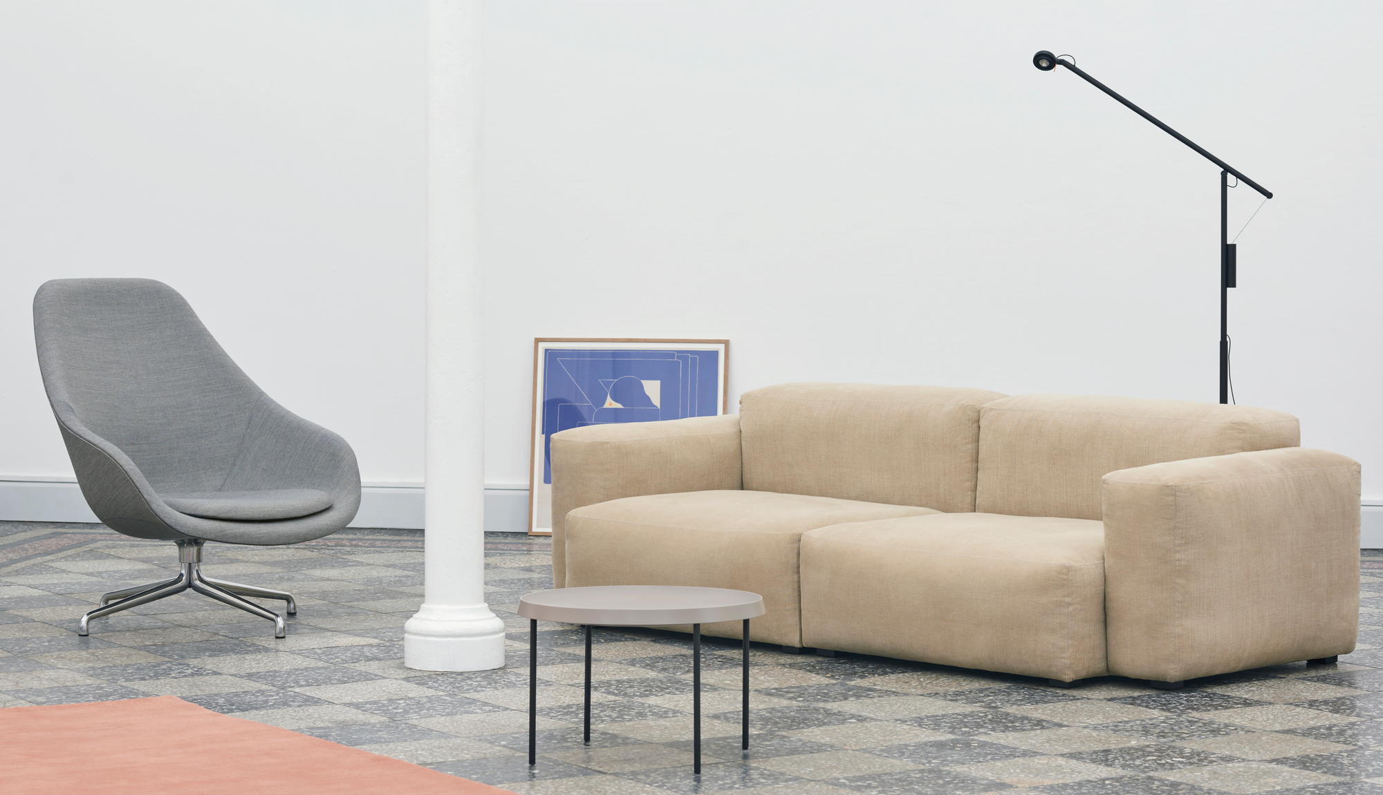 About a Lounge AAL 91 / AAL91 High Drehsessel Hay