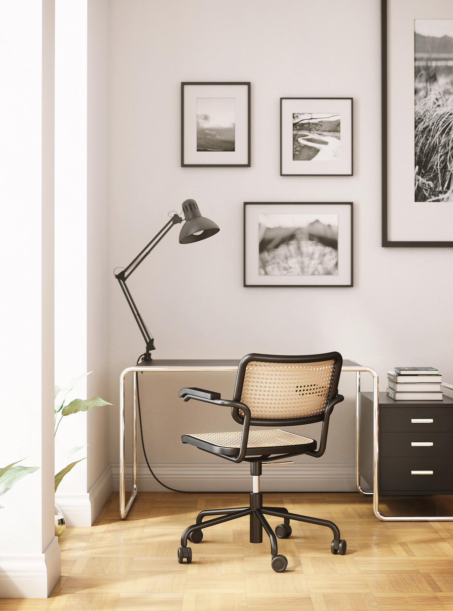 S 285/1 Stahlrohr Schreibtisch Thonet