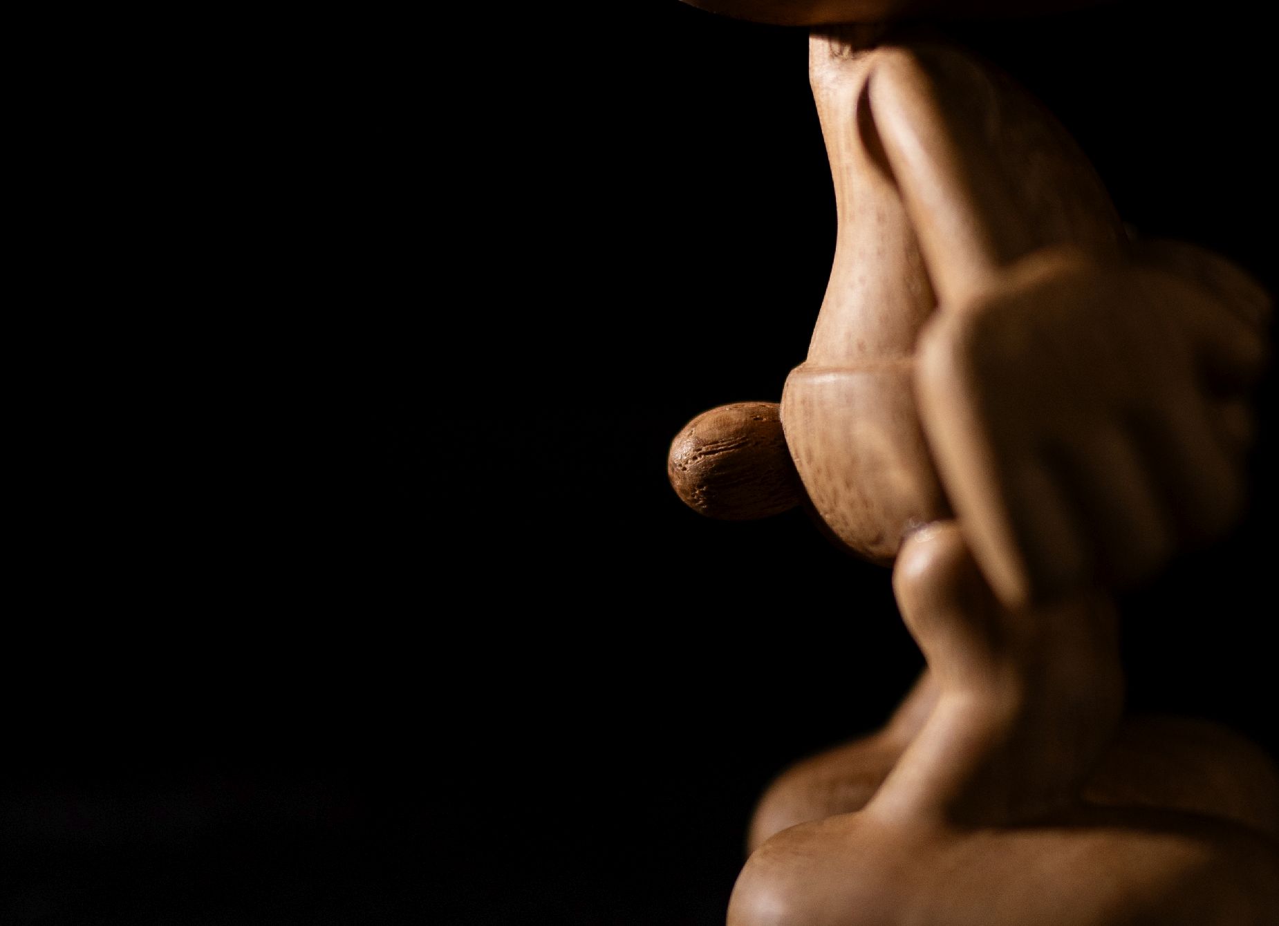 Schlumpf Small Klein Holzfigur Boyhood
