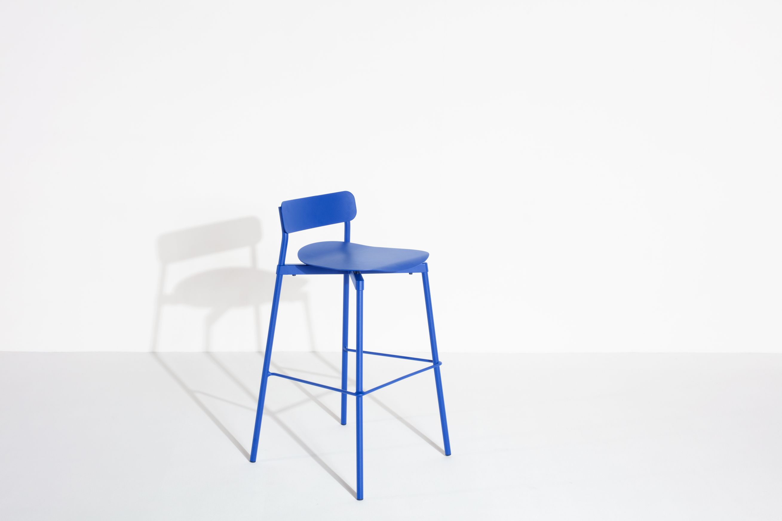 Fromme Barstool Barhocker H 75 cm Petite Friture Blau