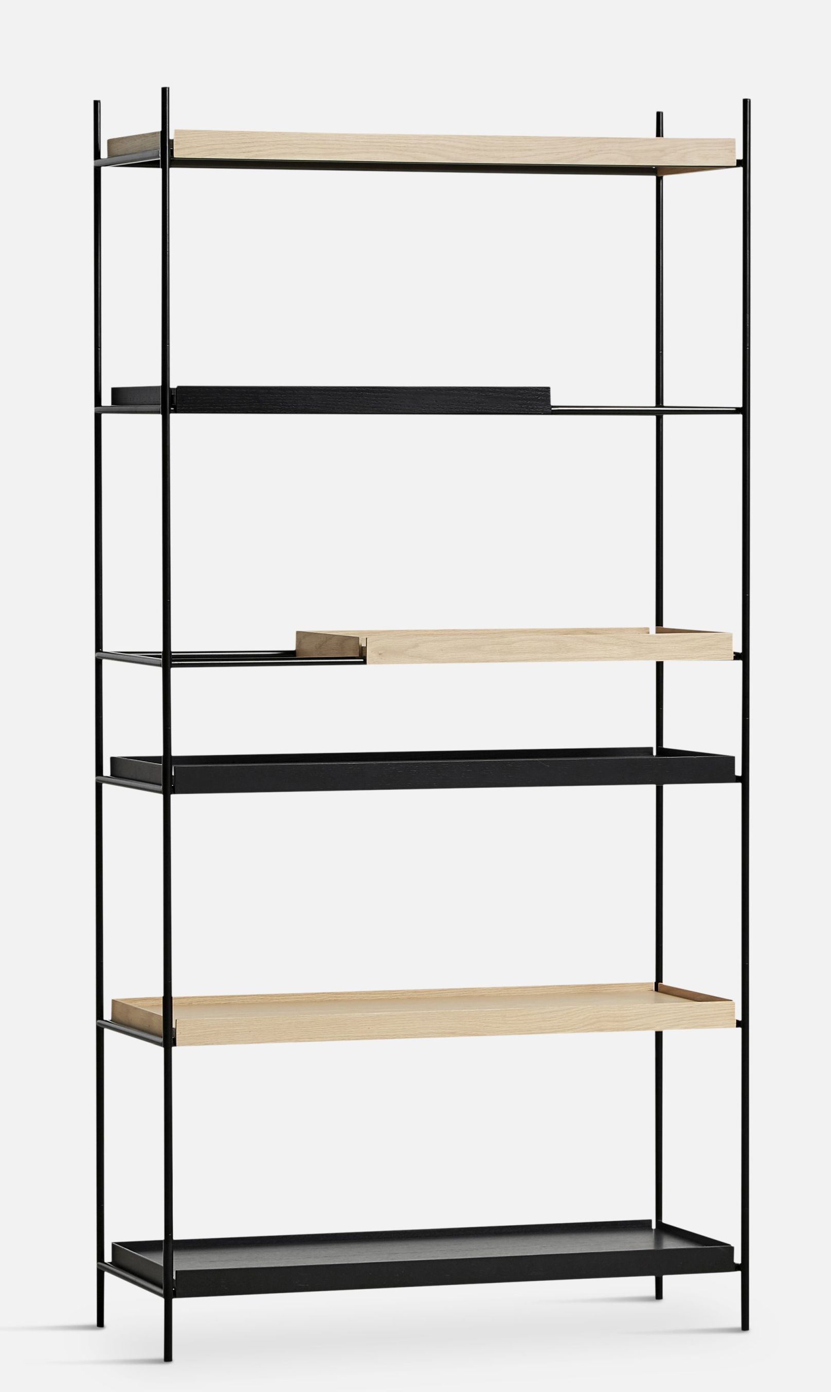 Tray Regal Hoch Woud Eiche / Eiche schwarz