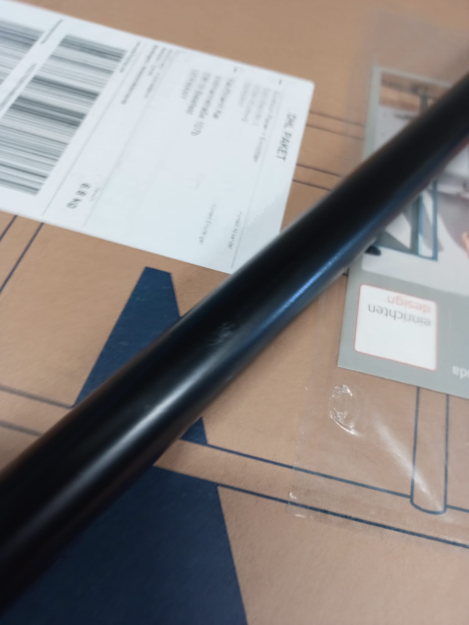 Eiermann 3 Tischgestell farbig SCHWARZ 58x29 cm Richard Lampert MÄNGELEXEMPLAR  1