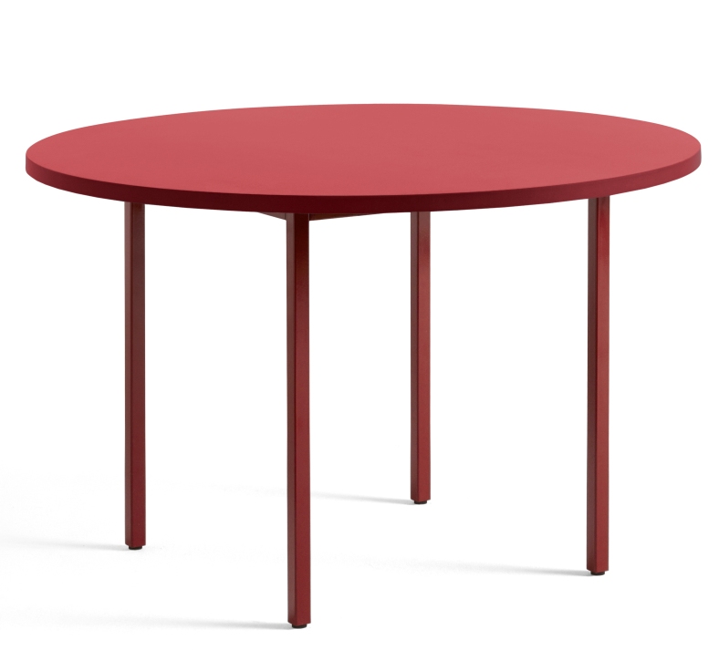 Two Colour Table Tisch 120 cm Hay Rot - Maroon rot