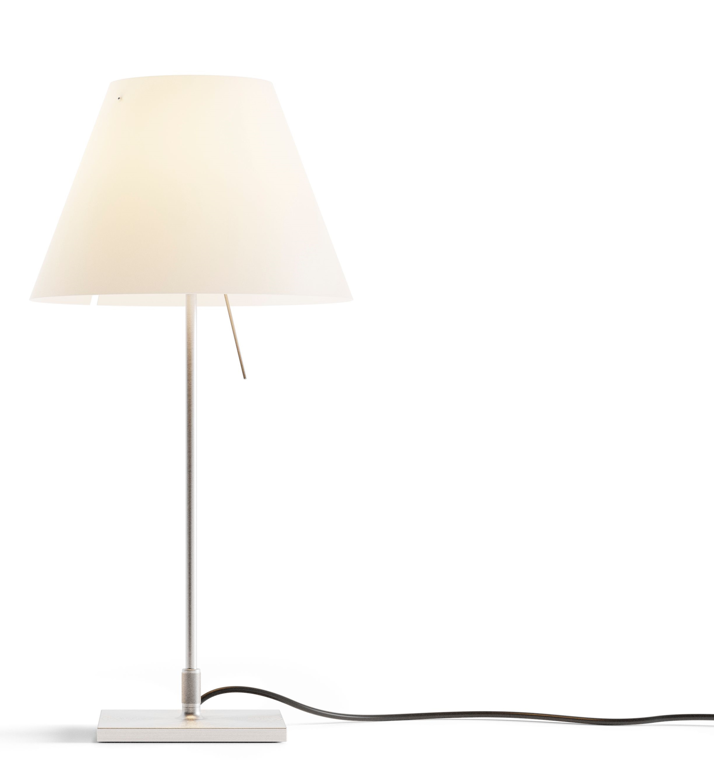 Costanzina Tischleuchte Aluminium / Weiss Luceplan LIMITED EDITION
