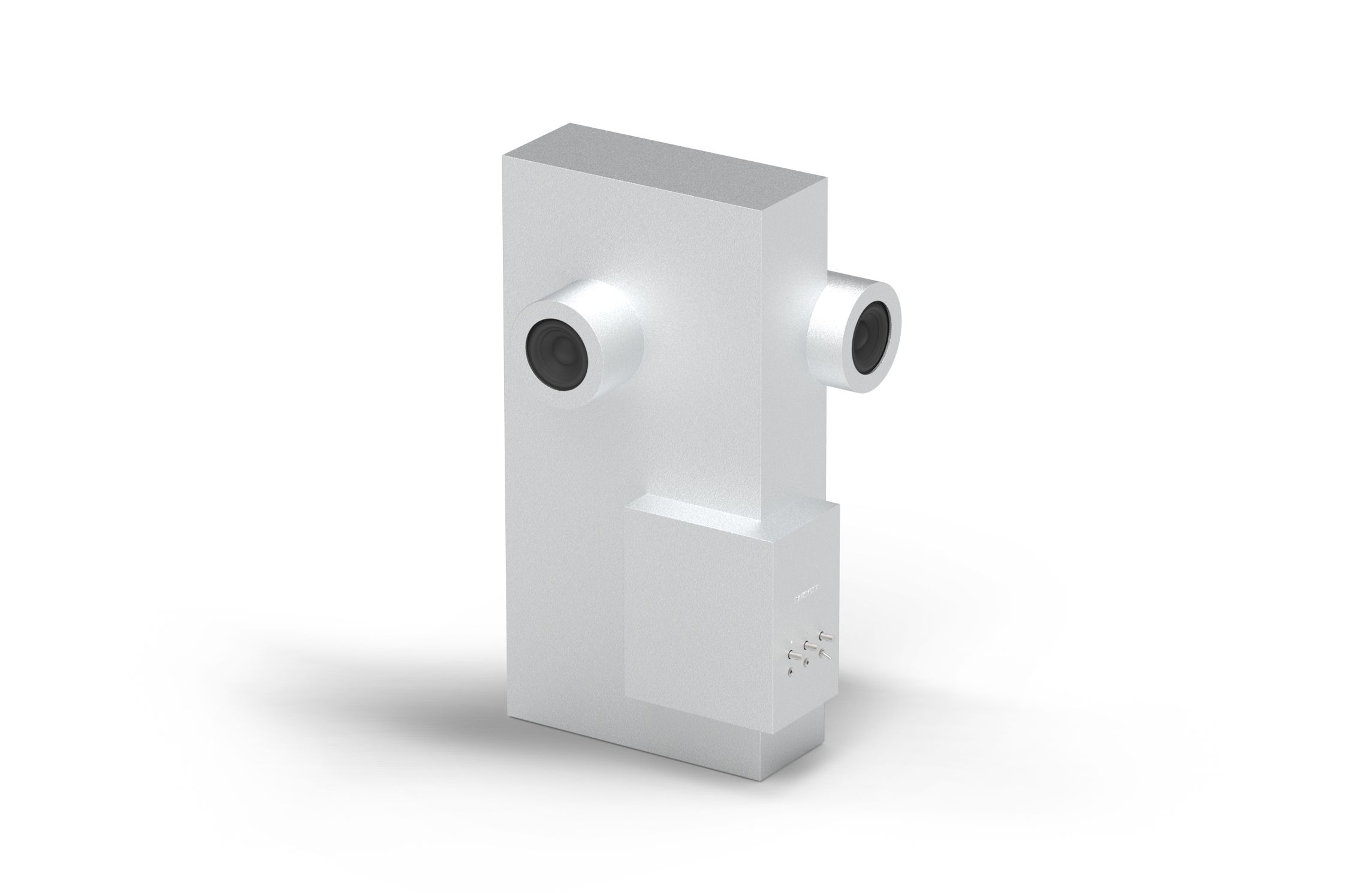 Brutalist Lautsprecher Transparent