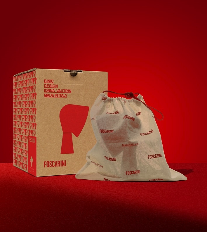 Binic Tischleuchte Rot Sonderedition Foscarini