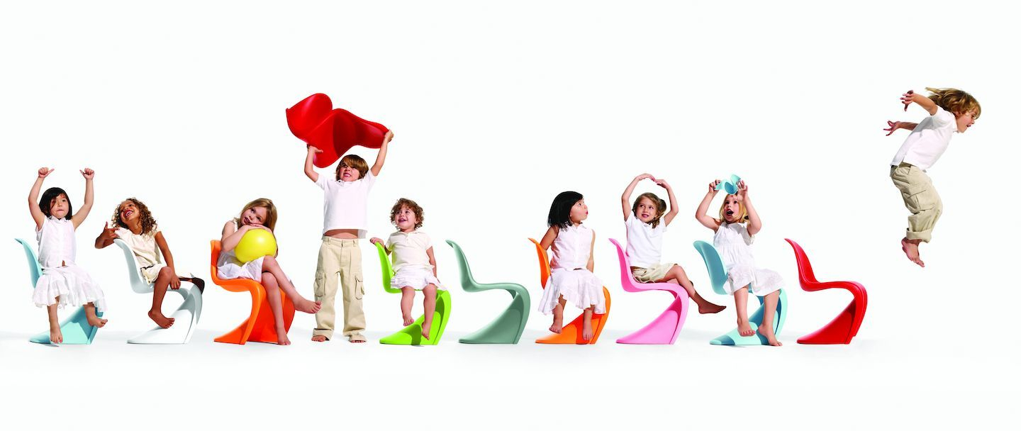 Panton Junior Stuhl Vitra - QUICK SHIP Hellrosa Panton Junior Stuhl Vitra - QUICK SHIP Hellrosa