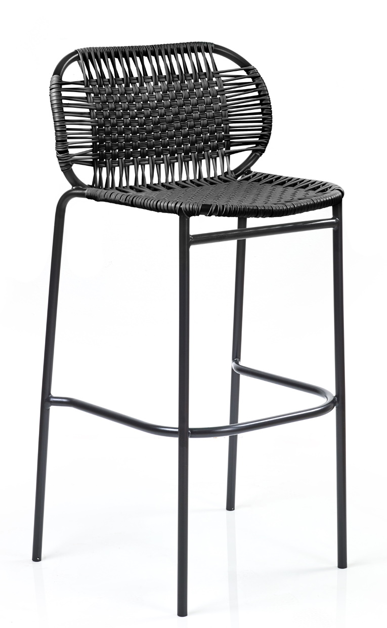 Cielo Barstool Barhocker Outdoor ames Schwarz - Schwarz