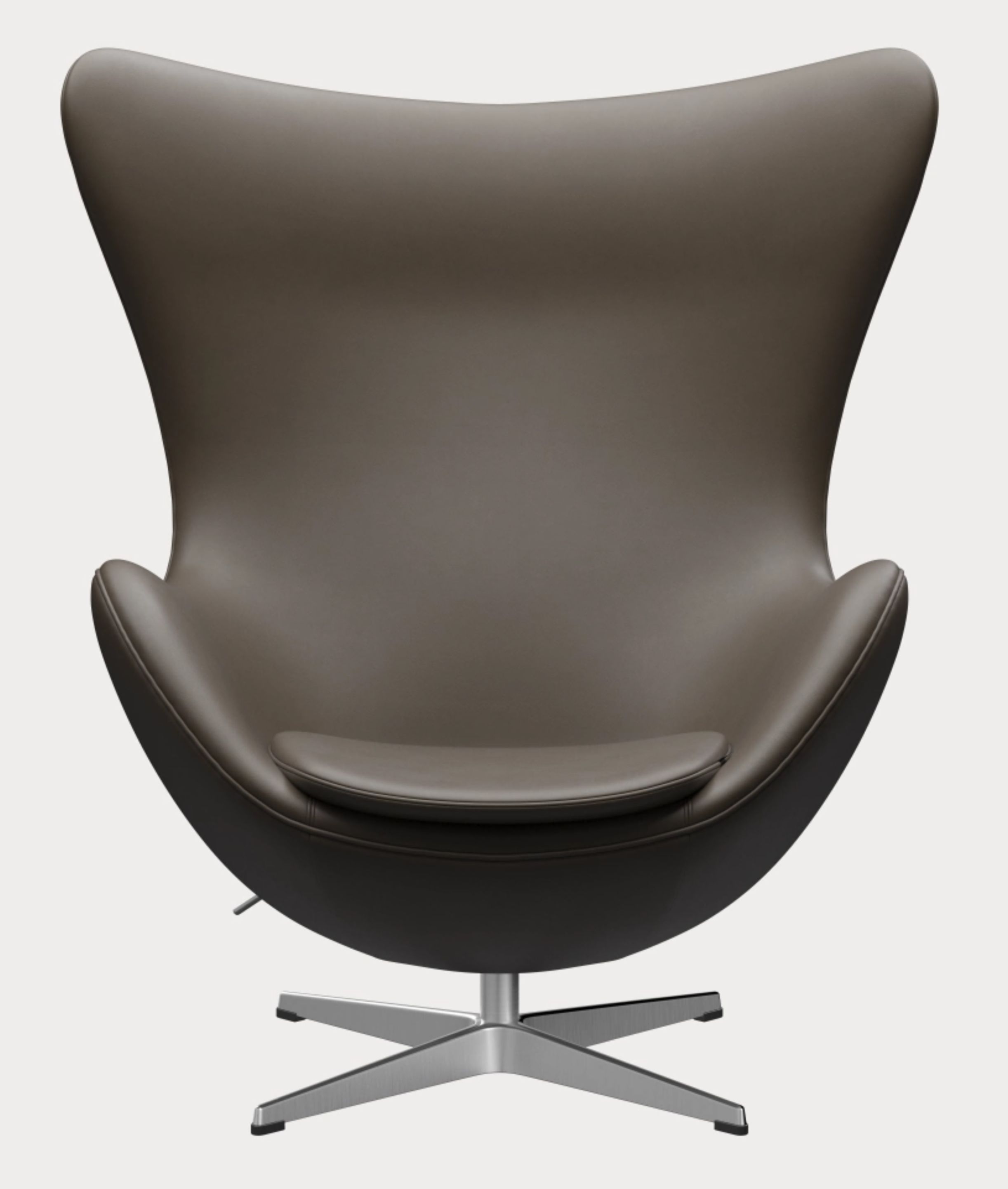 Egg Chair mit Hocker Aktionsmodell Essential Leder Stein Fritz Hansen