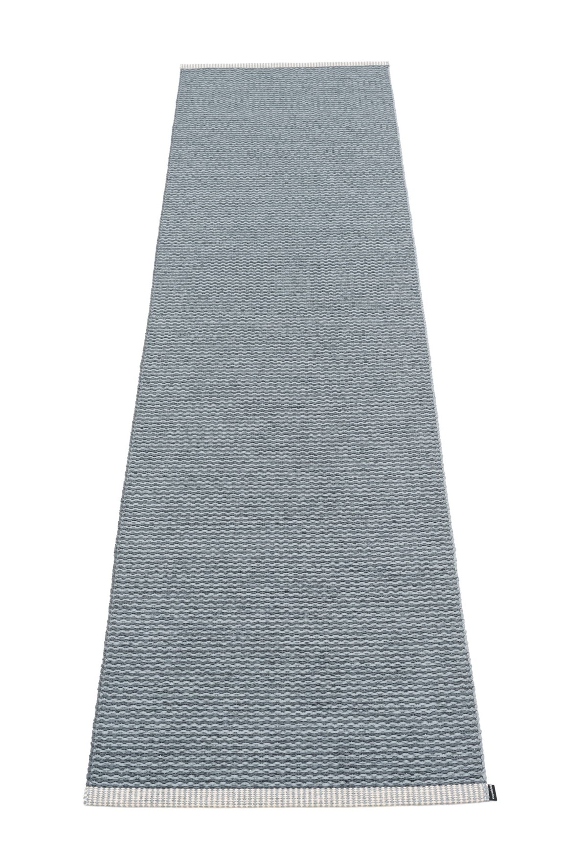 Pappelina Teppich Mono in Granit, 60x250 cm. Skandinavischer Kunststoffteppich für Innen- und Außenbereich.