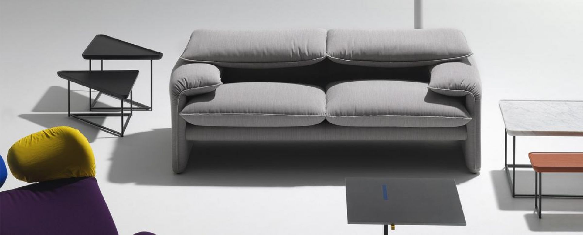 675 Maralunga Sofa Zweisitzer Cassina