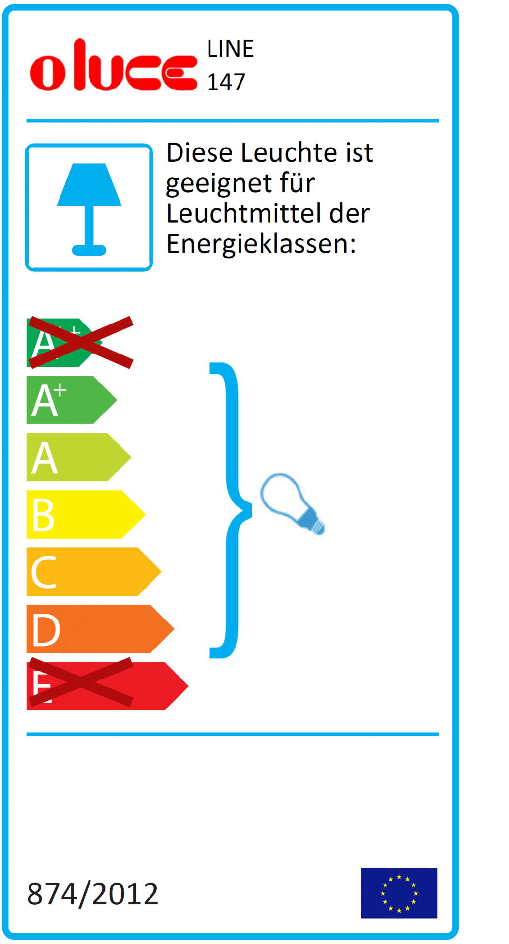 Line 147 / 149 Wandleuchte Oluce