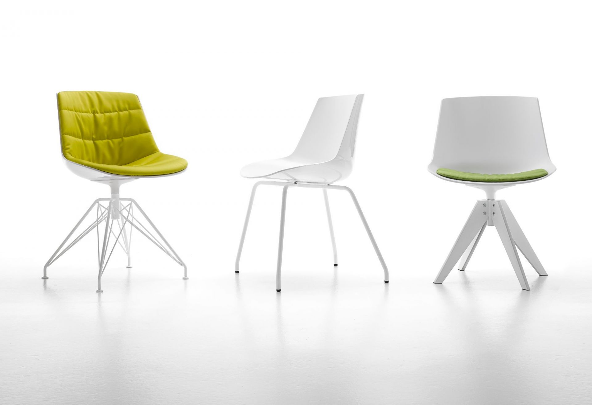 Flow Chair Stuhl Kufengestell MDF Italia Weiß - Weiß matt