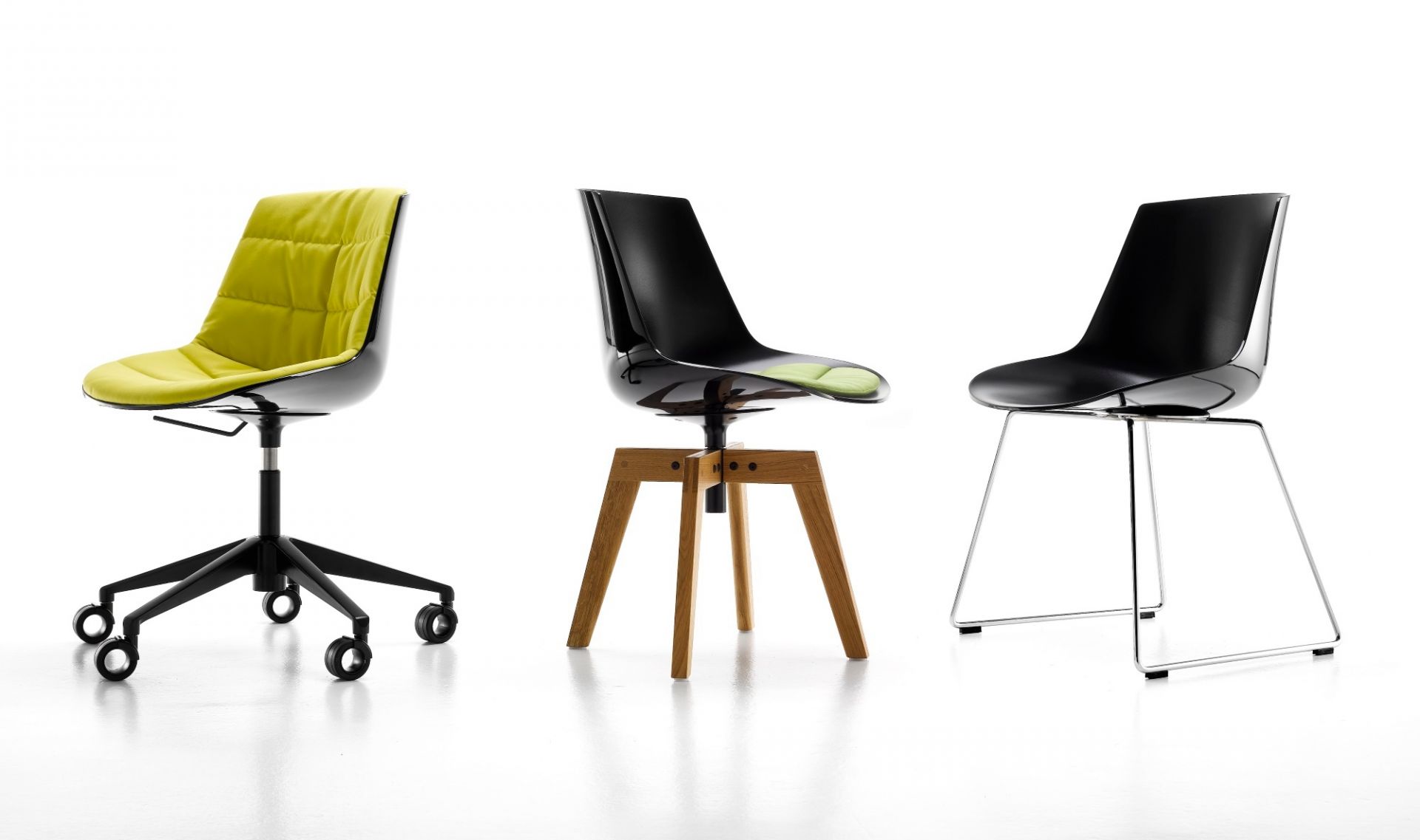 Flow Chair Stuhl Kufengestell MDF Italia Weiß - Weiß matt