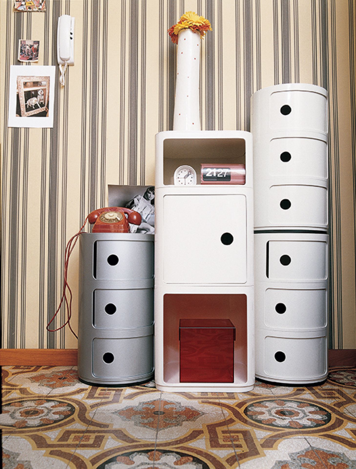 Componibili 4985 4-er Element Kartell weiß