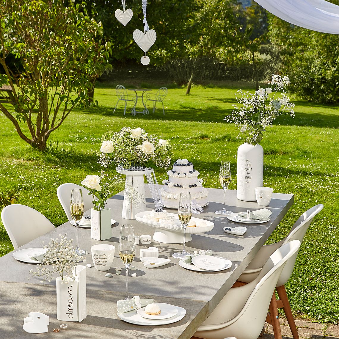 Hochzeit Anrichteplatte Plissiert Räder