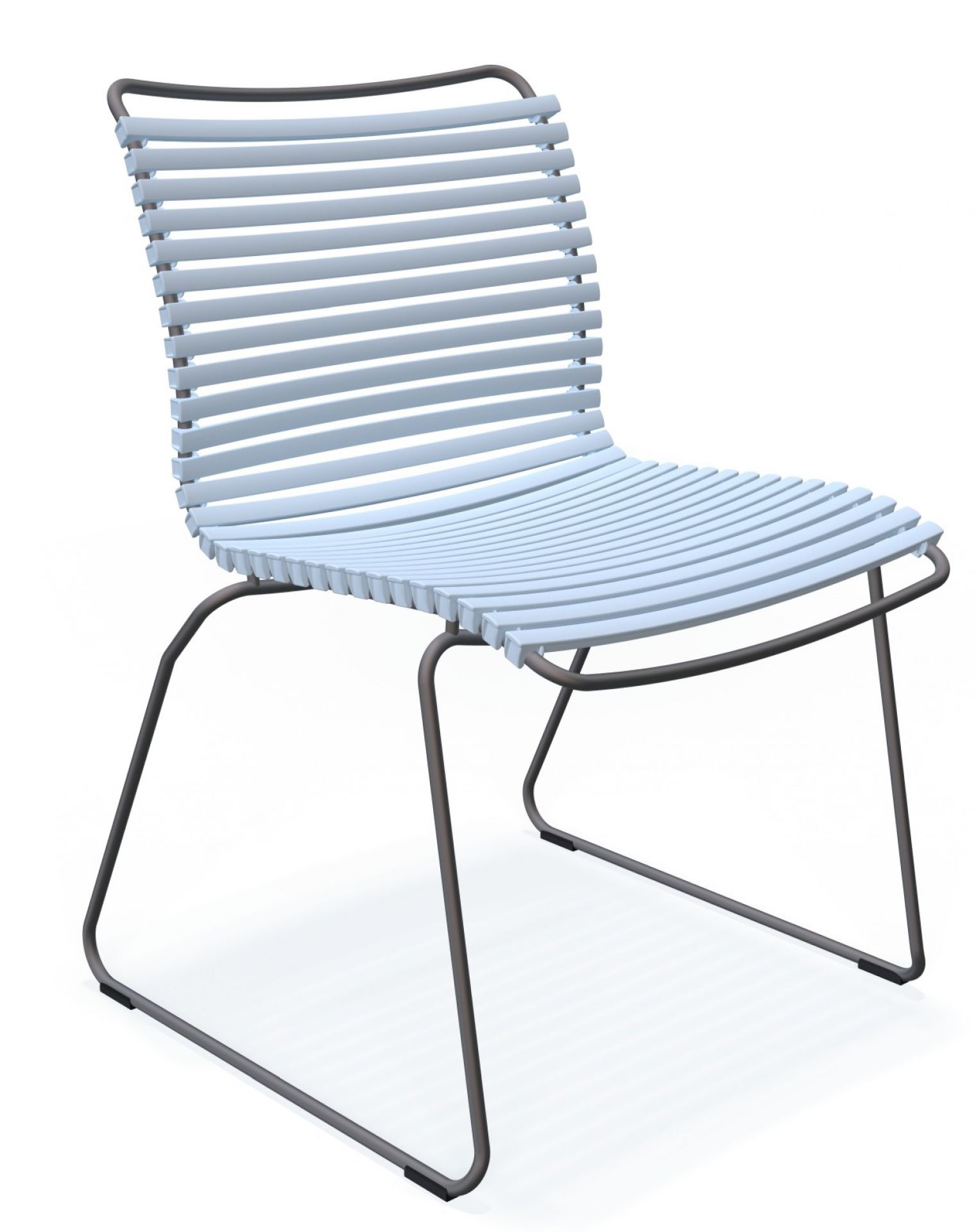 Click Dining Stuhl ohne Armlehne Outdoor Houe Schwarz