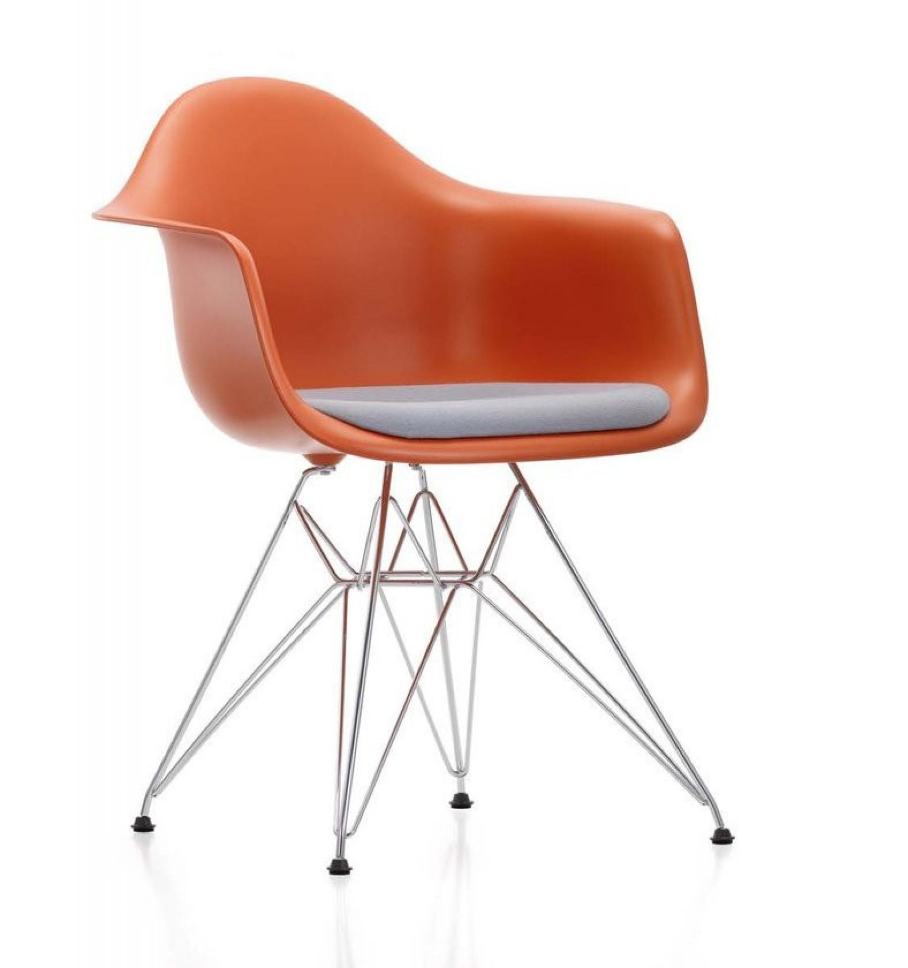 Eames Plastic Arm Chair DAR Stuhl mit Sitzpolster Vitra
