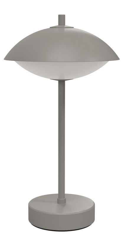 Clam Portable Tischleuchte Akkuleuchte Fritz Hansen Nine grey