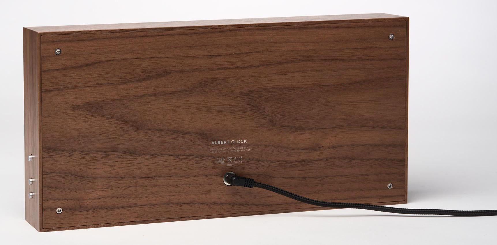 Digital Clock LED Digitaluhr  / Tischuhr / Wanduhr Wood Holz Walnuss Albert Clock 