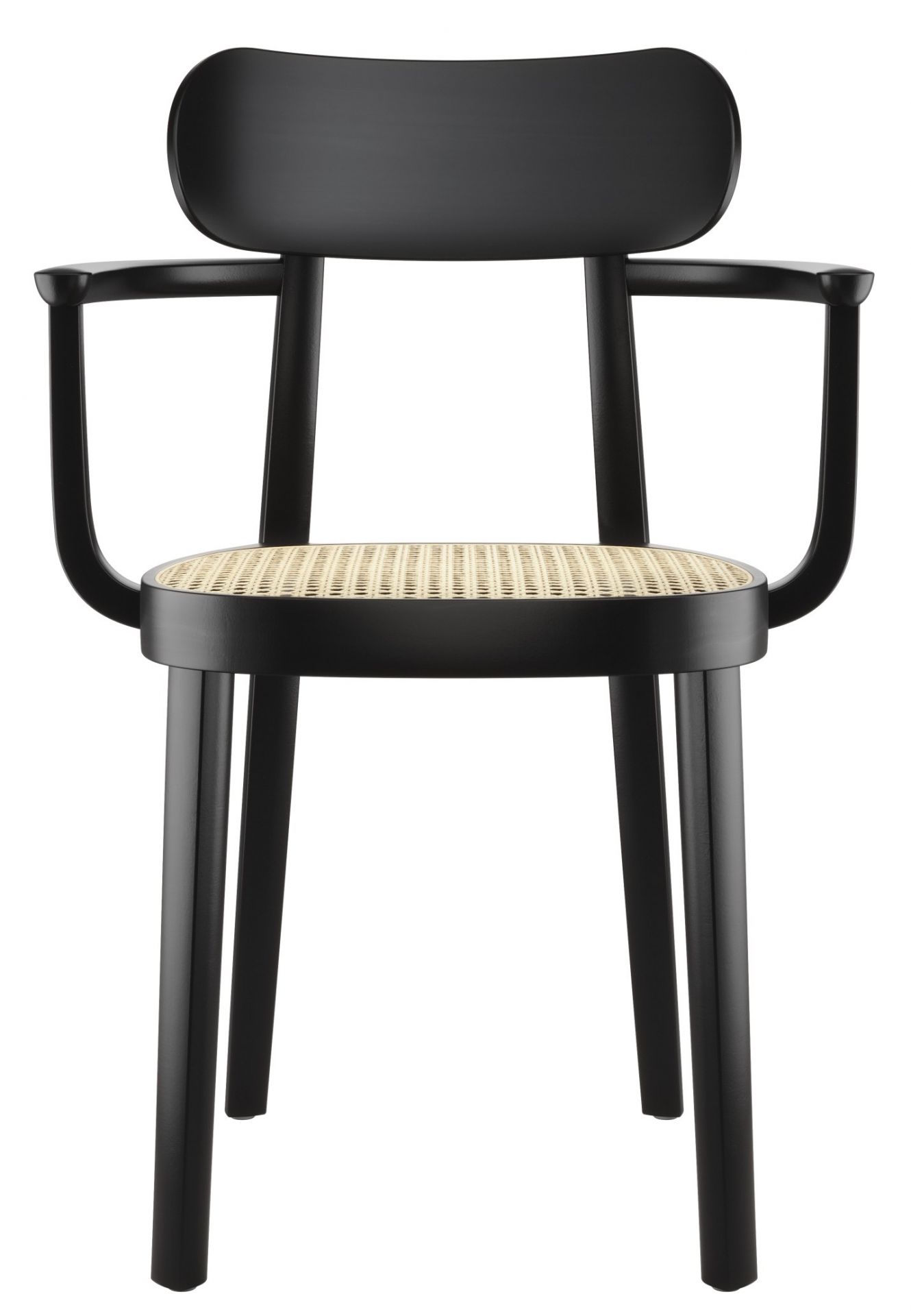 Holzstuhl mit Armlehnen 118F / 118 F Thonet