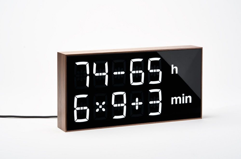 Digital clock LED Digitaluhr / Tischuhr / Wanduhr Albert Clock Schwarz