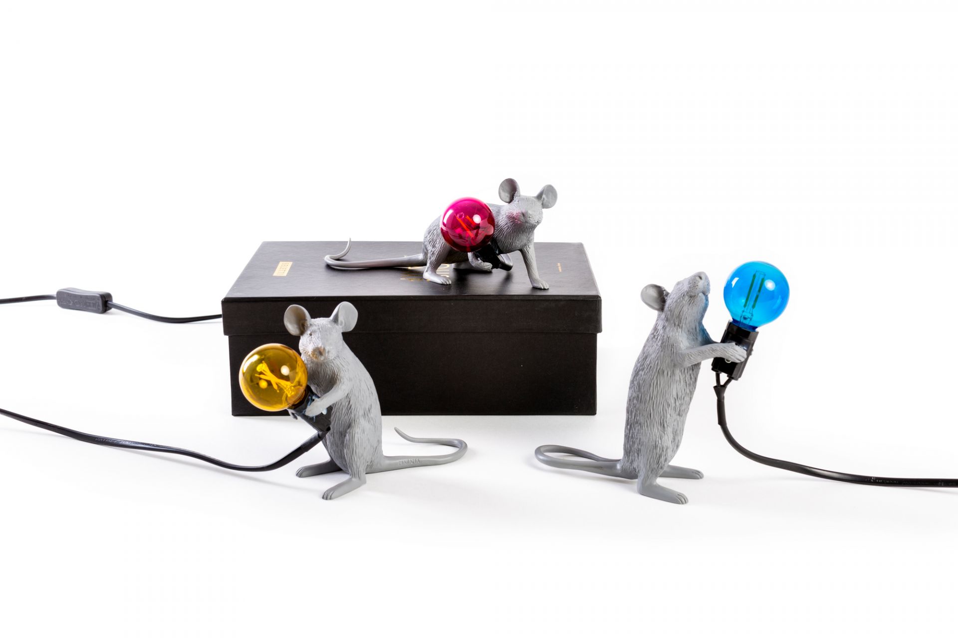 Mouse Lamp Tischleuchte grau Seletti EINZELSTÜCKE