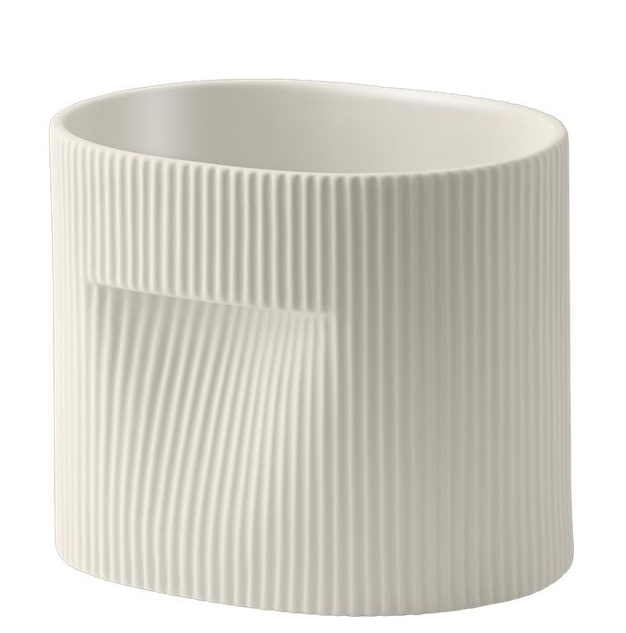 Ridge Planter Blumentopf Muuto Off-white H 15 cm