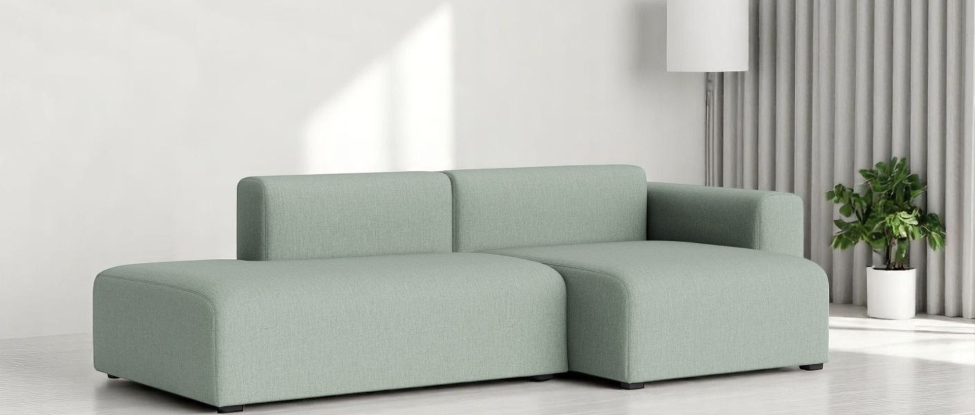Mags Sofa 2,5-Sitzer Combination 3 low Armrest mit Armlehne rechts Hay 
