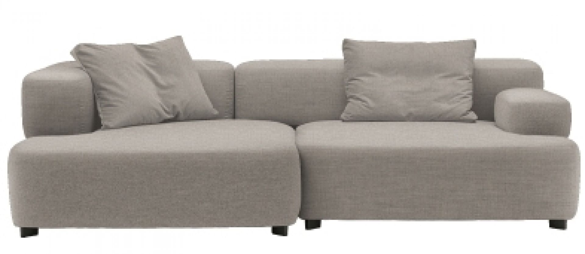 Alphabet 3-Sitzer Sofa Armlehne Links Fritz Hansen