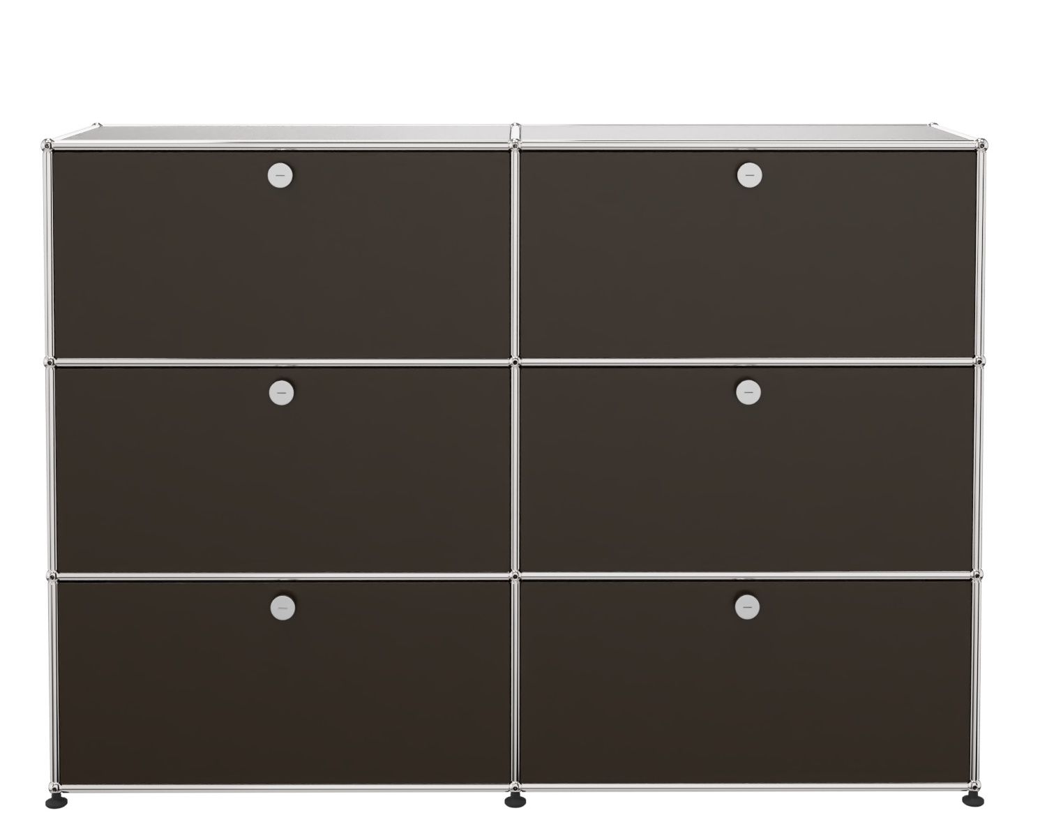 USM Haller Highboard 6 Klappen braun