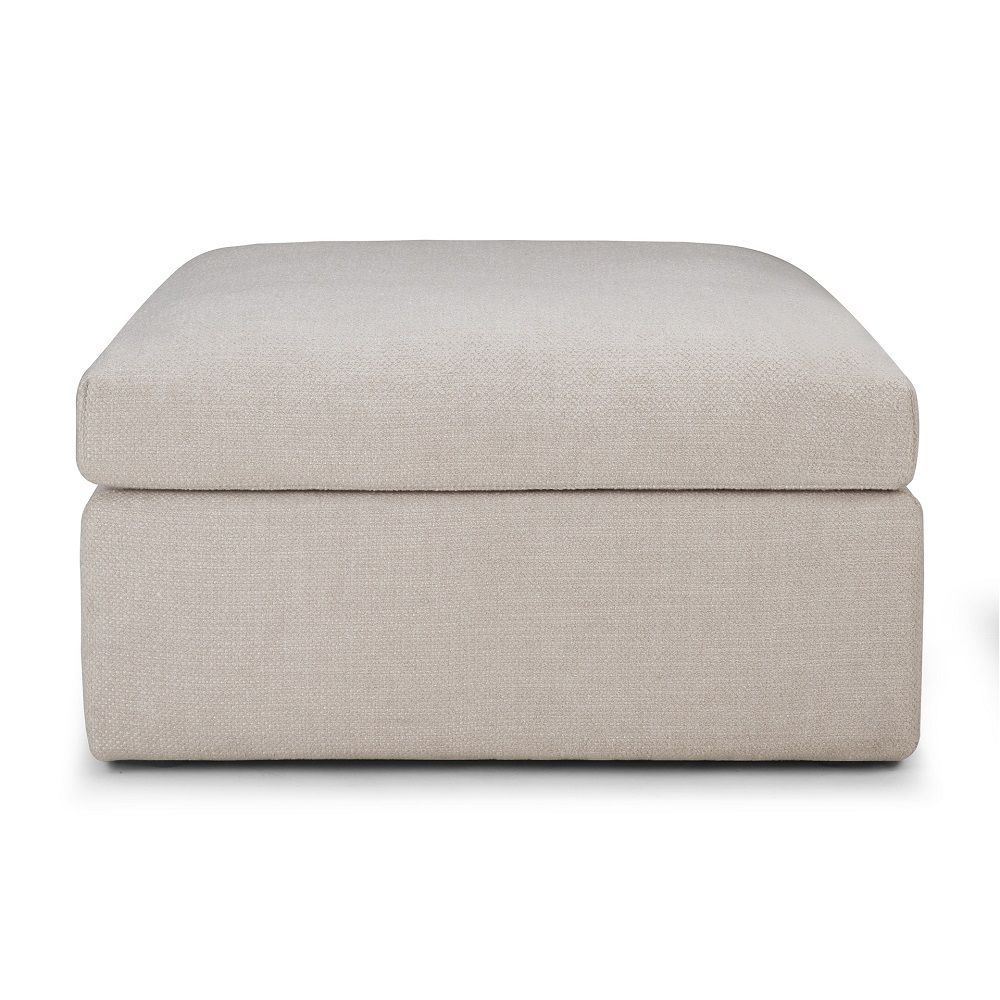 Mellow Polsterhocker Ivory Stoff Ethnicraft