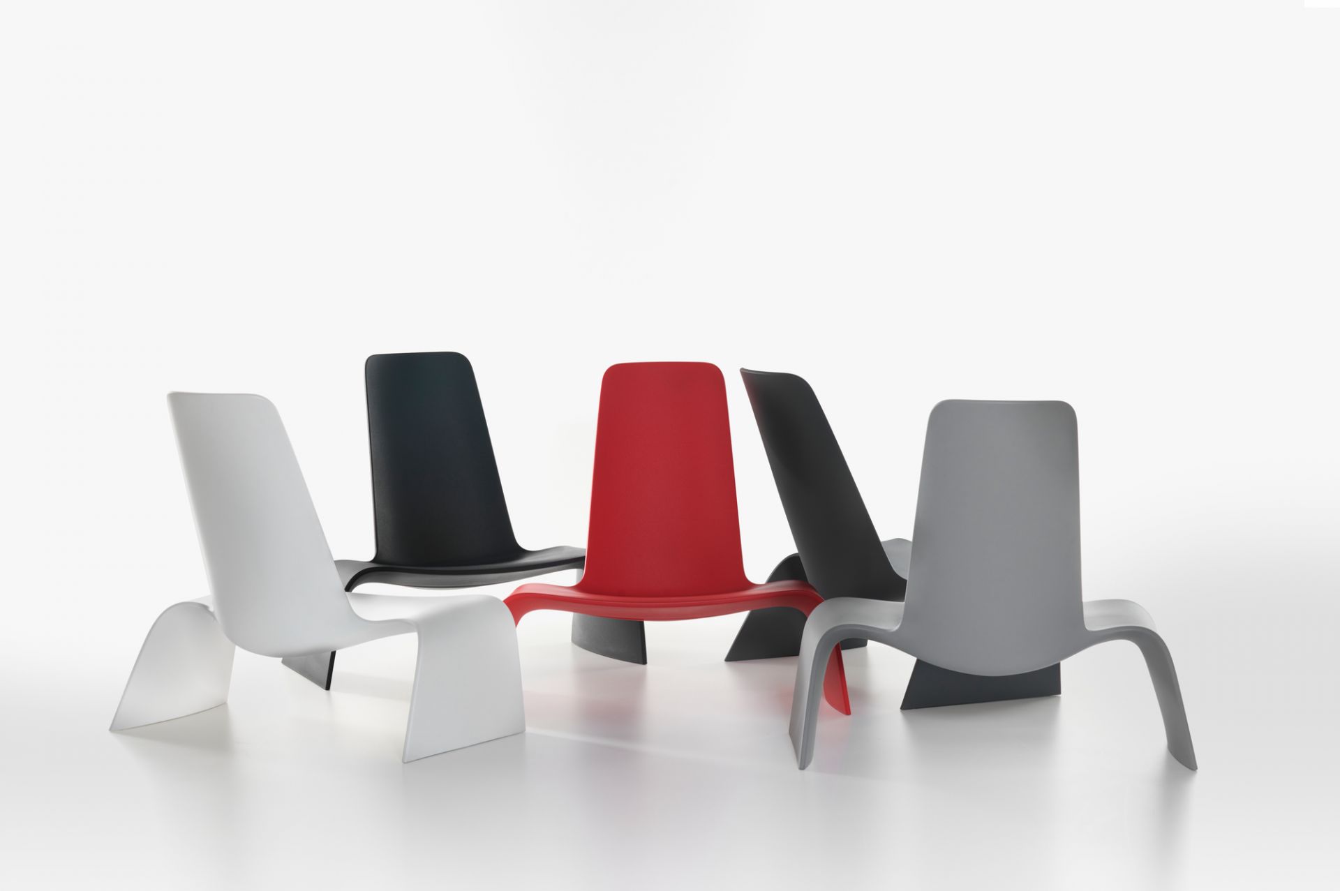 Land Lounge Chair Sessel Basalt grau Plank