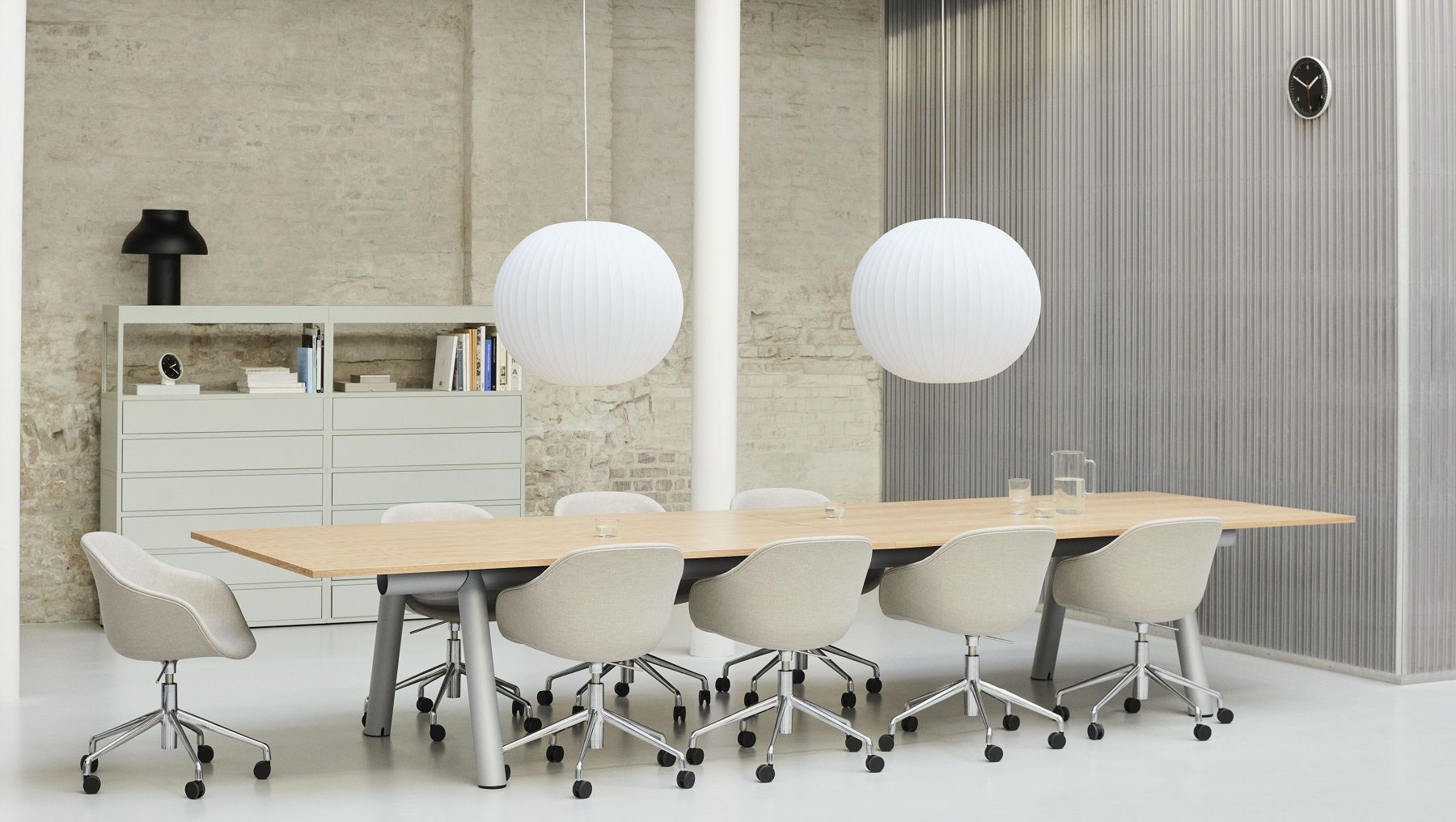 Boa Table Tisch / Konferenztisch B 420 x T 110 x H 75 cm Hay 