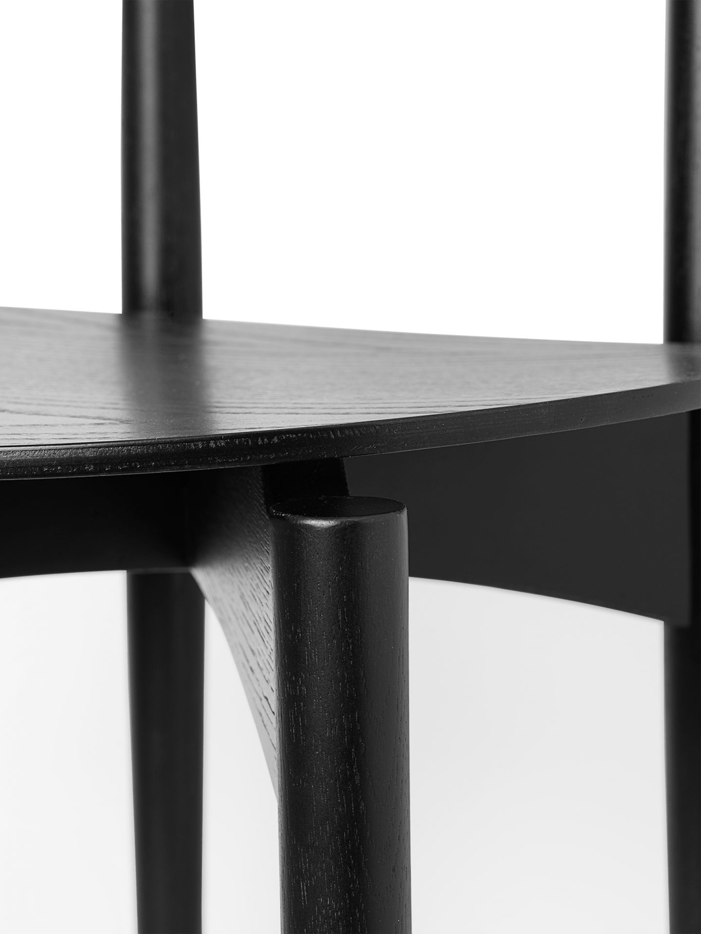 Herman Esszimmerstuhl mit Holzgestell Schwarz Ferm Living Herman Esszimmerstuhl mit Holzgestell Schwarz Ferm Living