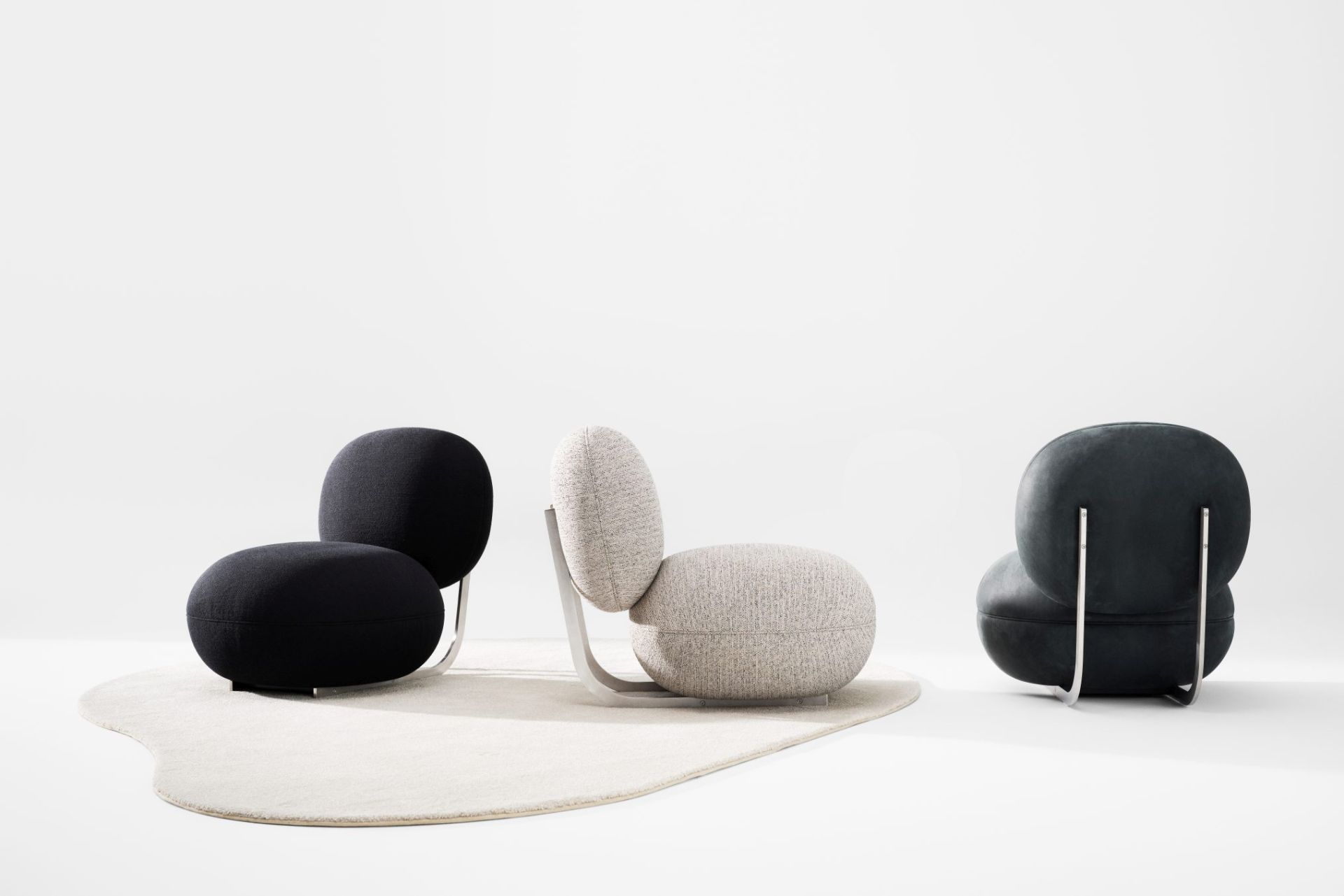 Copper Lounge Chair Sessel Edelstahlgestell NORR11