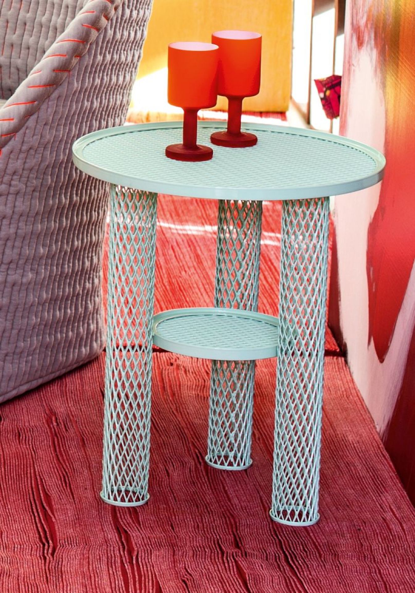 Net Beistelltisch klein flechte Moroso