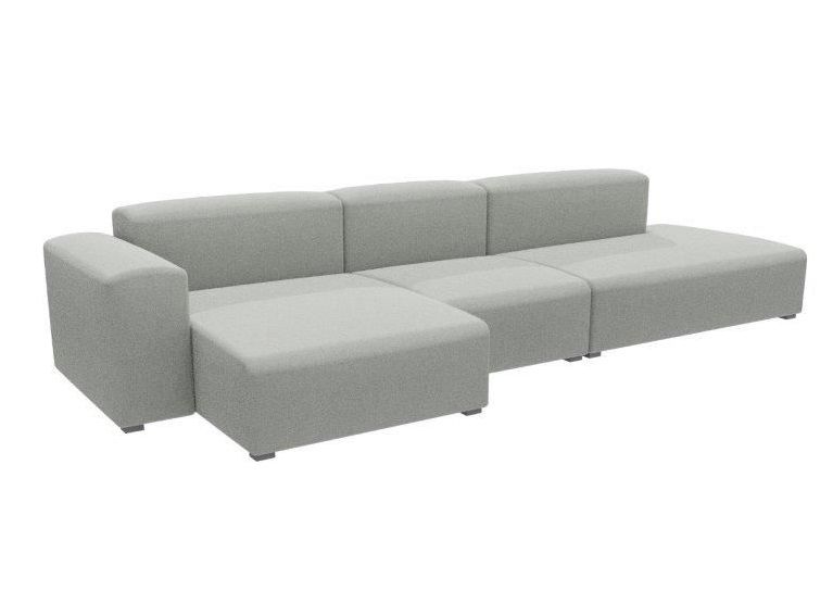 Mags Soft Sofa Low Armrest 3-Sitzer Combination 4 Hay