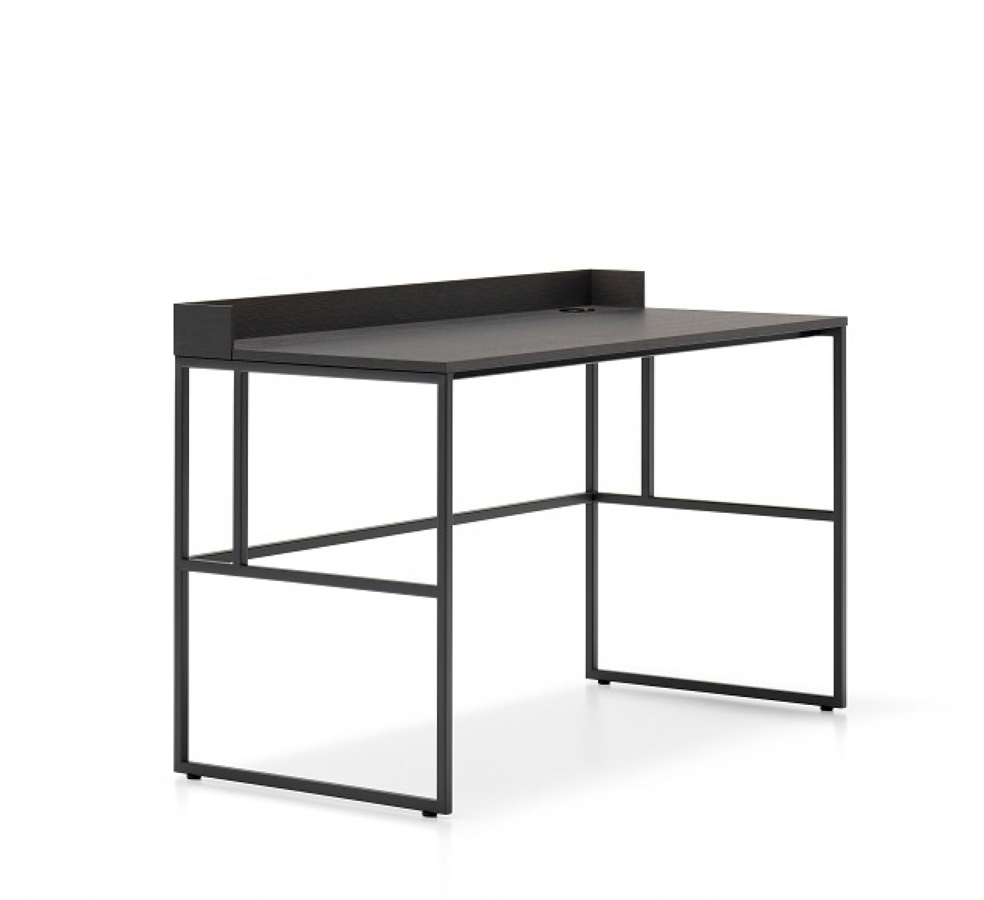 VENTI HOME LIGHT Schreibtisch in Bleiche und Weiß matt, moderner Bürotisch mit minimalistischem Design.