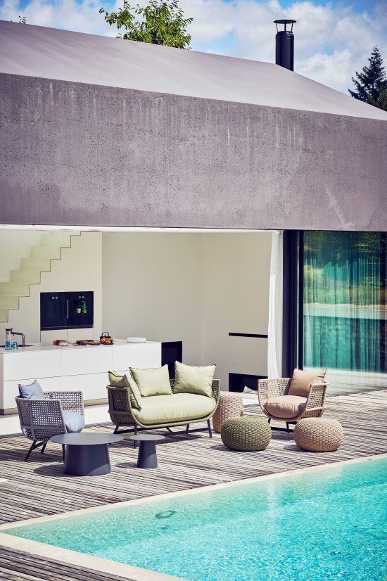 Suka Lounge Sessel Outdoor Jan Kurtz Olive