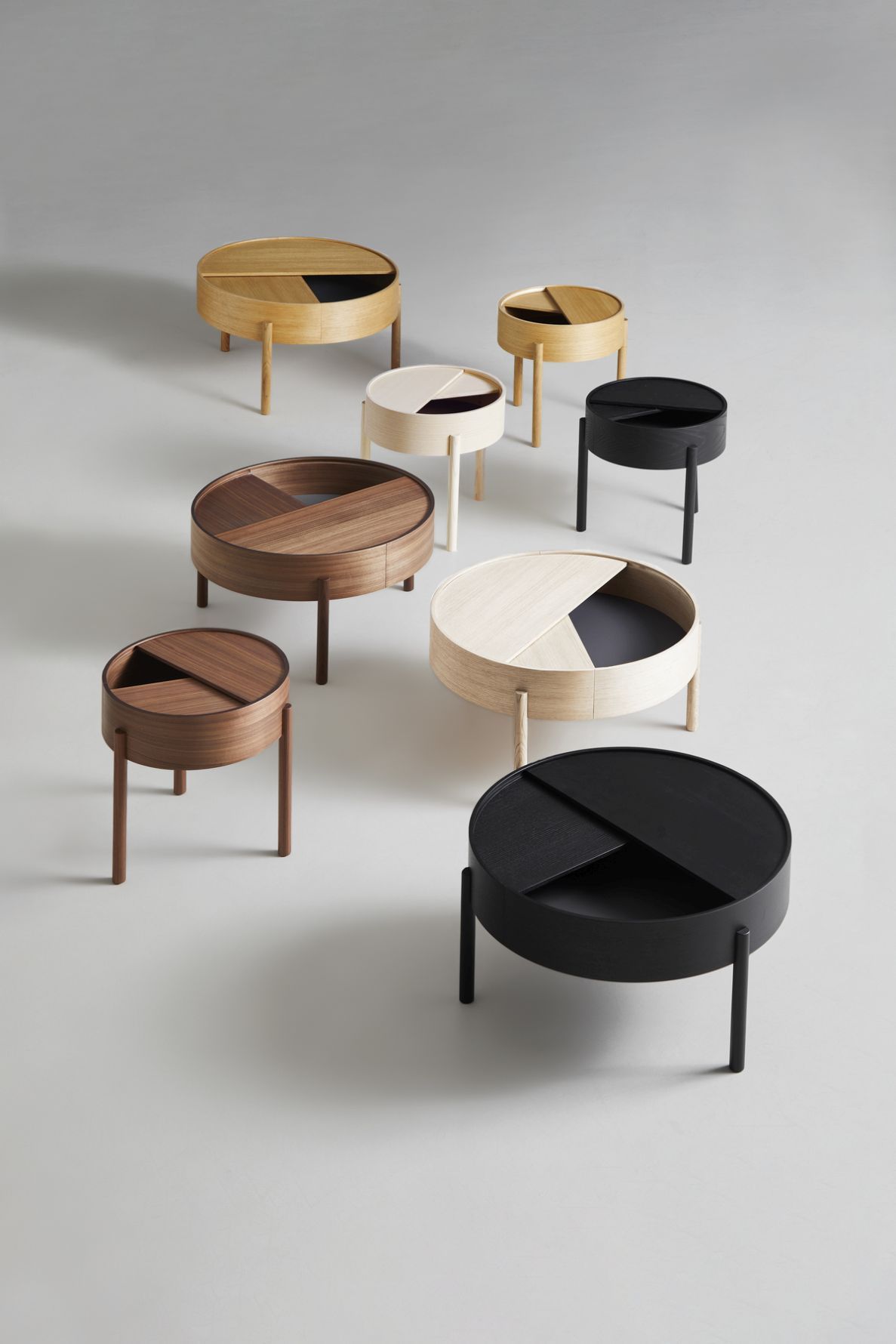 Arc Side Table Walnuss Ø 42 cm Woud