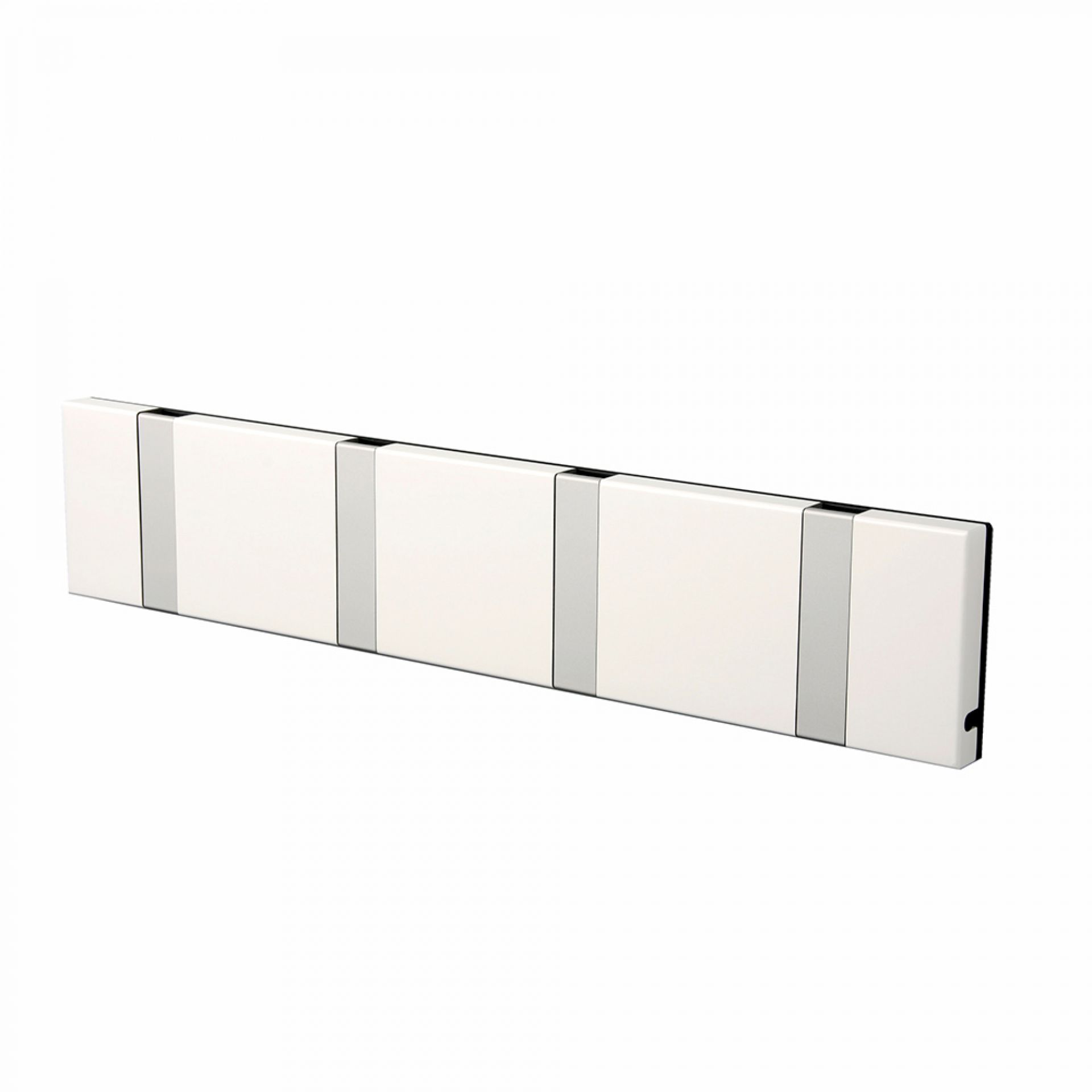Knax Wandgarderobe waagrecht 4 Haken weiß Loca