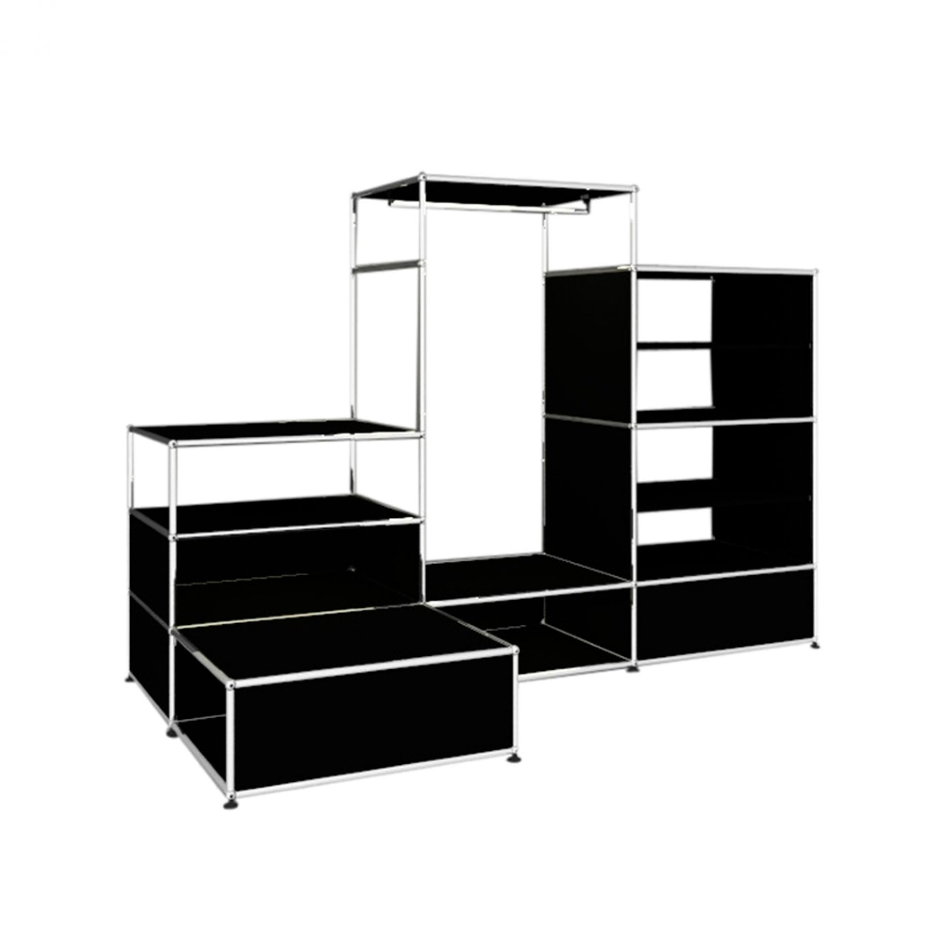 E Garderobe beleuchtet braun USM Haller