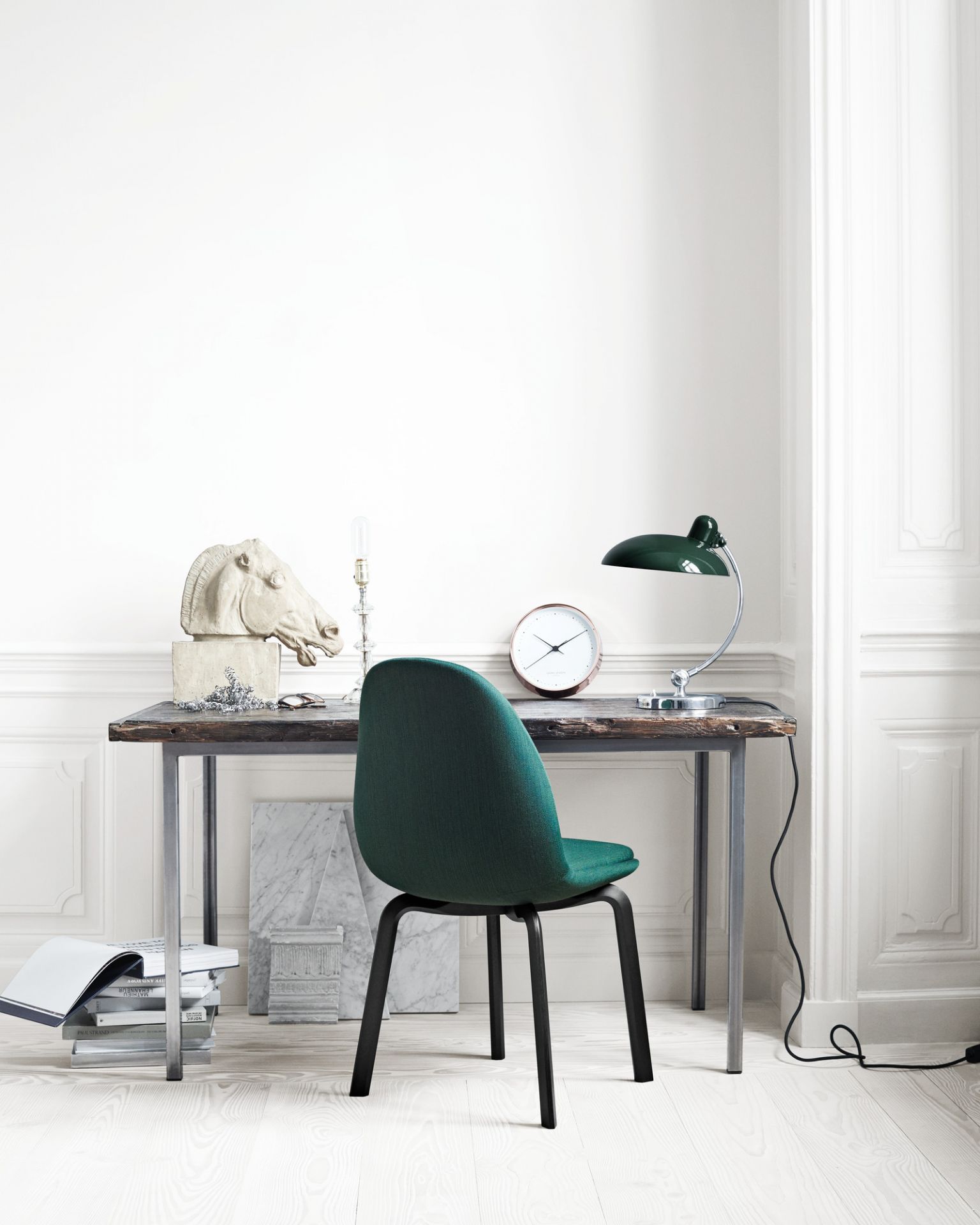 6631 T Luxus Tischleuchte KAISER idell Fritz Hansen schwarz hochglanz