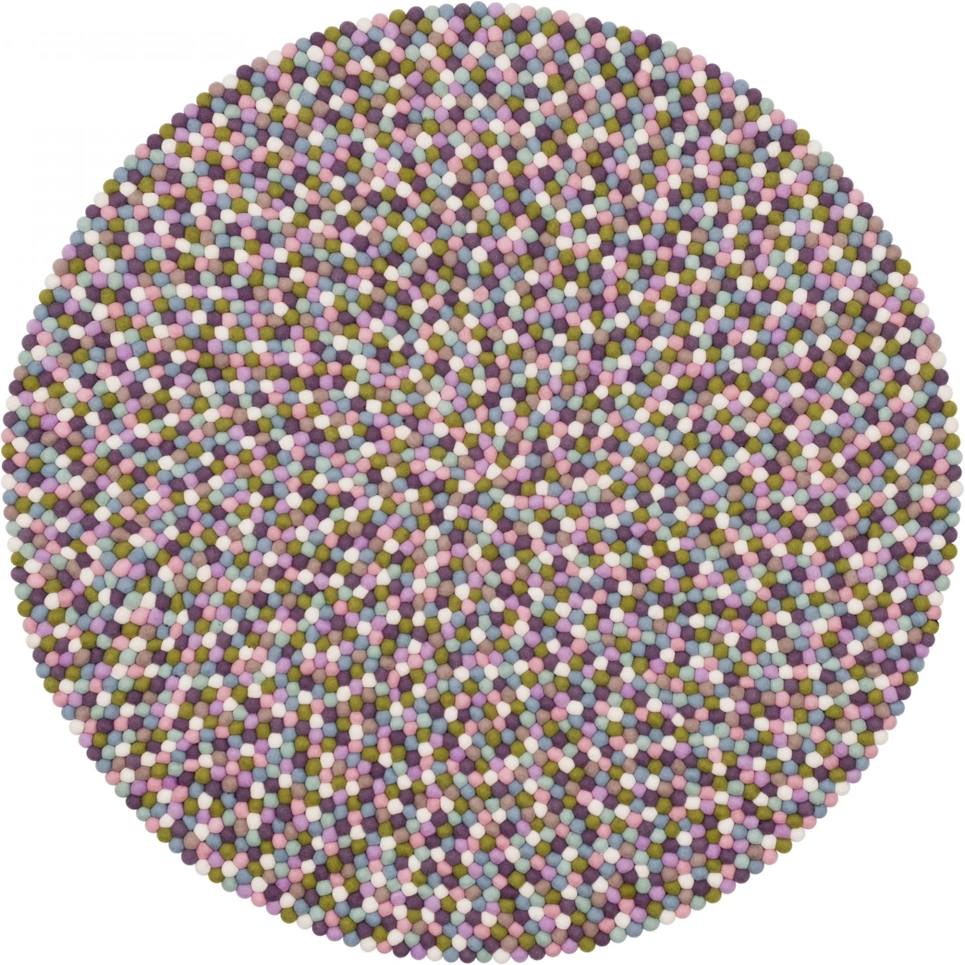 Filzkugel Teppich rund 160 cm myfelt Greta